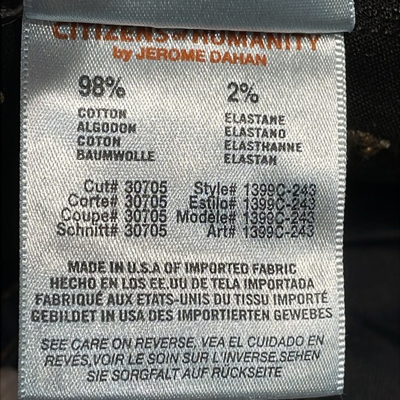 Citizens Of Humanity Maternity Jeans Ava Straight Leg Belly Panel Faith 32 - Picture 14 of 16